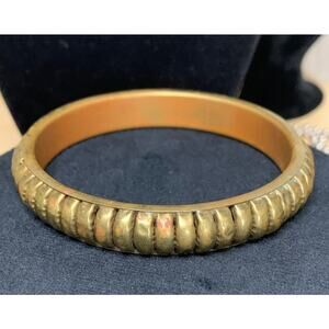 Vintage brass decorative bangle bracelet